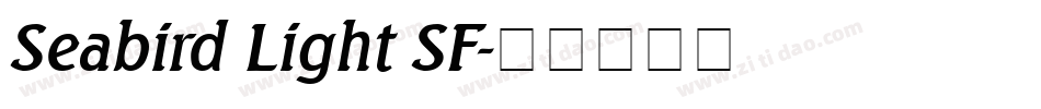 Seabird Light SF字体转换